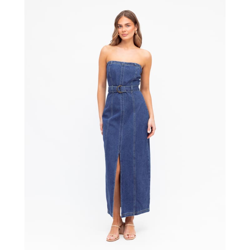 Midwash Denim Dress - Dress