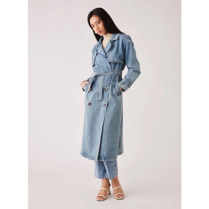 Midwest Trench Coat | Blue Denim - Jackets