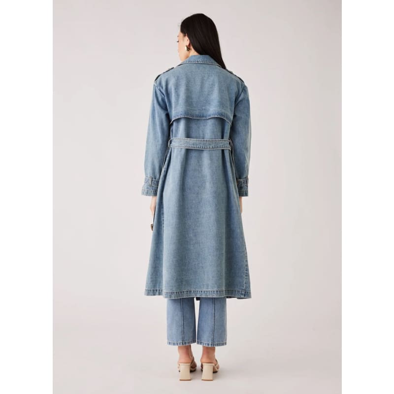 Midwest Trench Coat | Blue Denim - Jackets