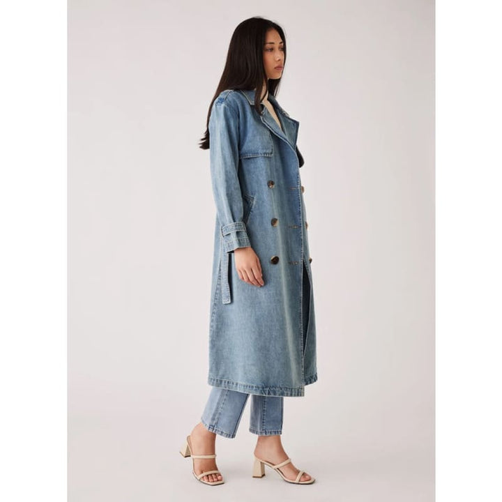 Midwest Trench Coat | Blue Denim - Jackets