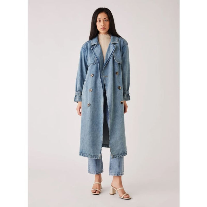 Midwest Trench Coat | Blue Denim - Jackets