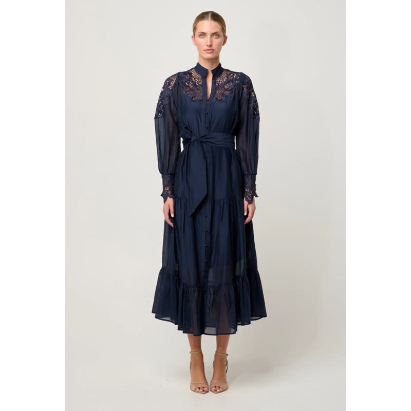 Mirador Cotton Silk Maxi Dress | Night Sky - Dress