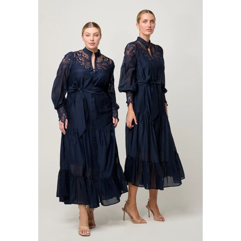 Mirador Cotton Silk Maxi Dress | Night Sky - Dress