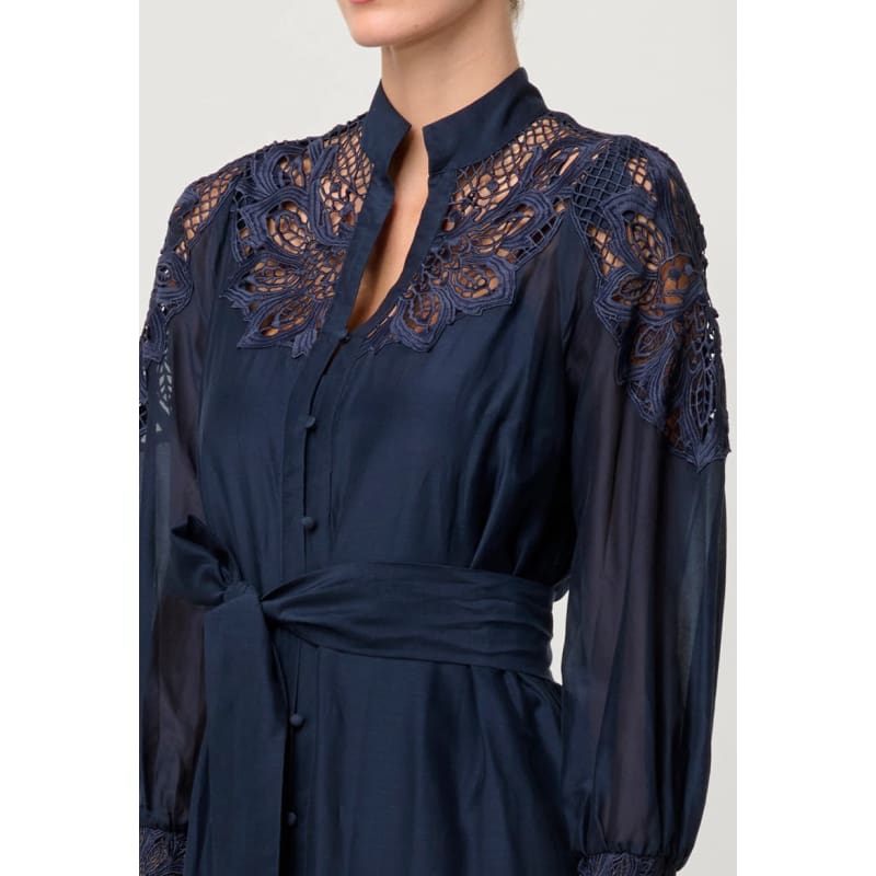 Mirador Cotton Silk Maxi Dress | Night Sky - Dress
