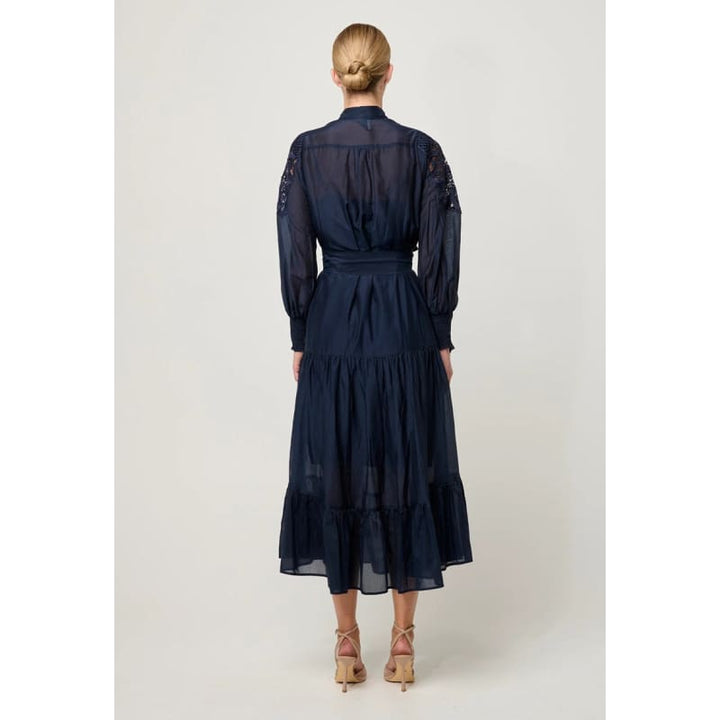 Mirador Cotton Silk Maxi Dress | Night Sky - Dress