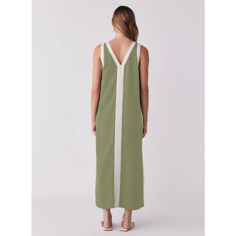 Monochrome Dress | Sage & Cream - Dress