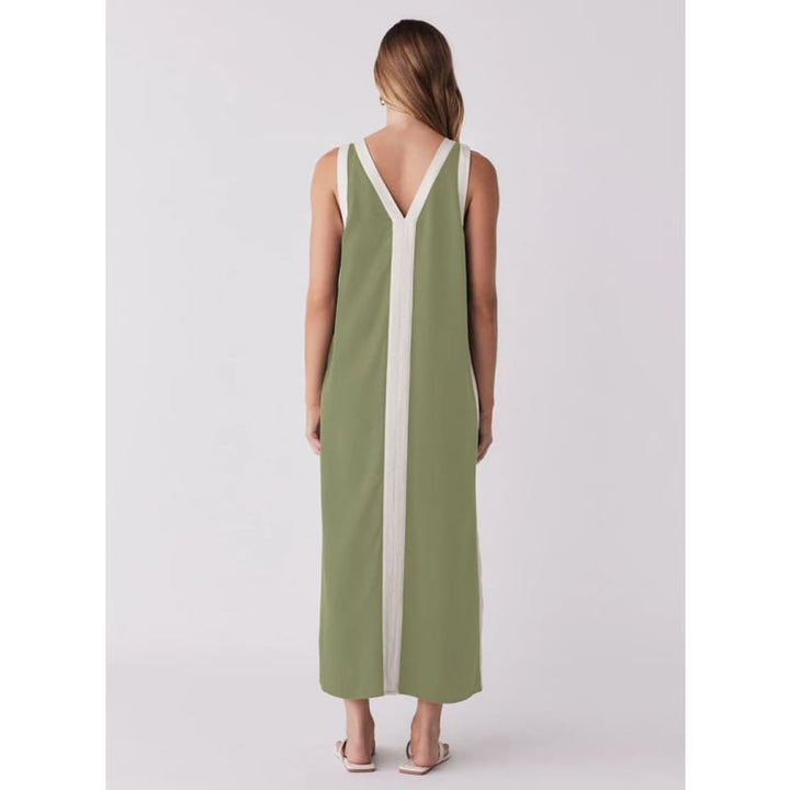 Monochrome Dress | Sage & Cream - Dress