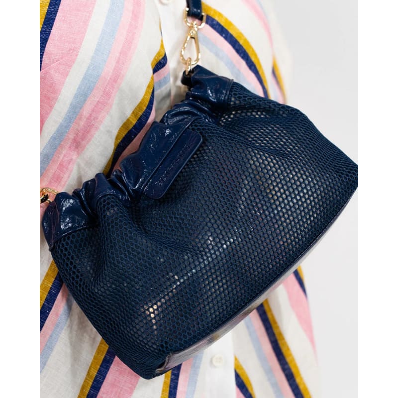 Monty Crossbody | Navy Mesh - Accessories