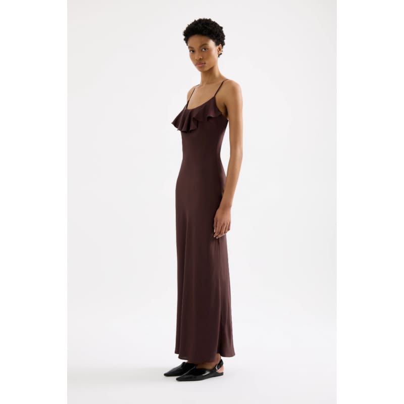 Neve Slip Maxi Dress | Espresso - Dress