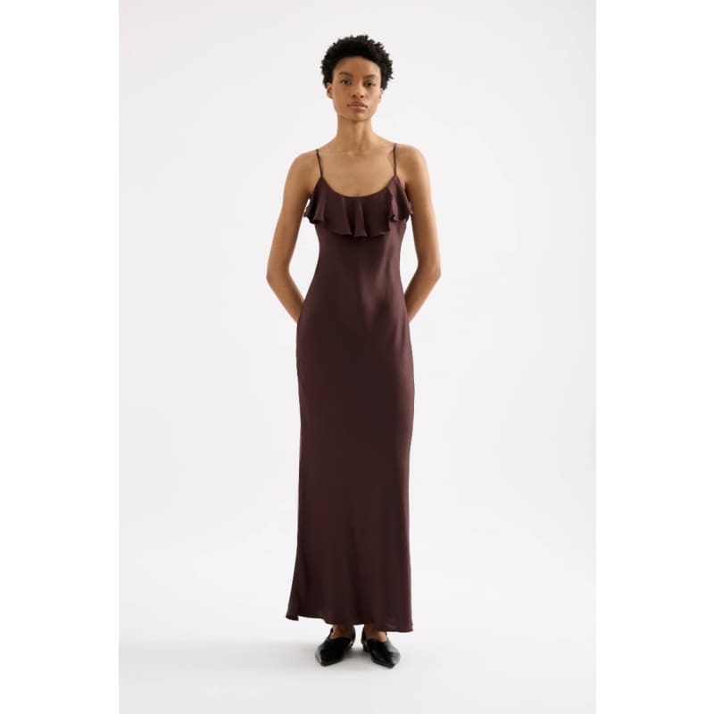 Neve Slip Maxi Dress | Espresso - Dress