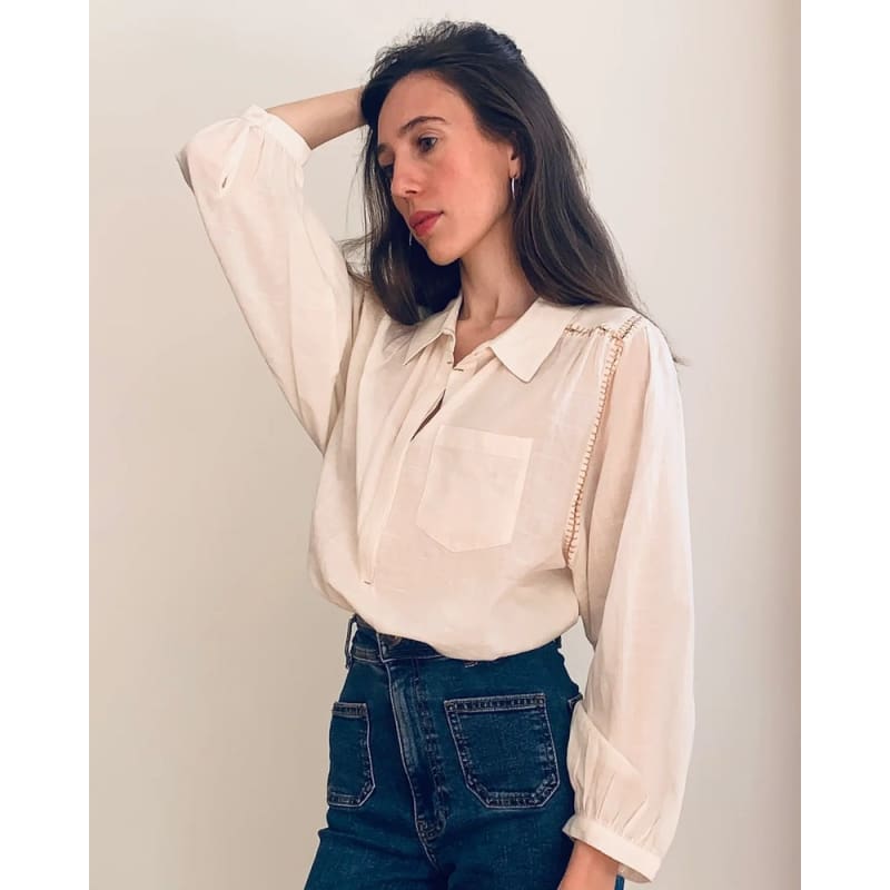 New Birkin Blouse | Ecru Tops