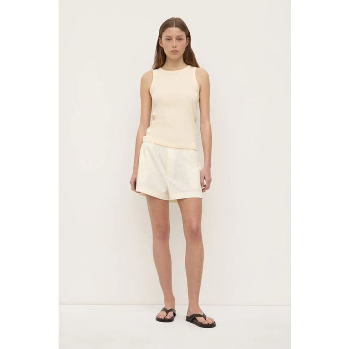 Nika Rib Tank | Butter - Tops