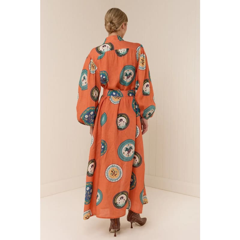 Noddy Dress | Orange Plates - Dress