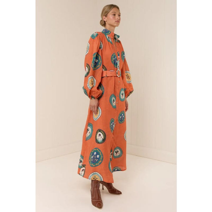 Noddy Dress | Orange Plates - Dress