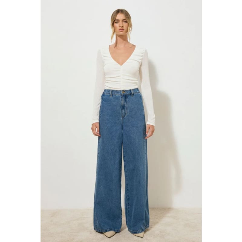 Nomada Denim Pant | Mid Indigo - Bottoms