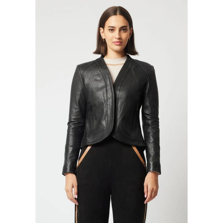 Nova Leather Jacket | Black - Jackets