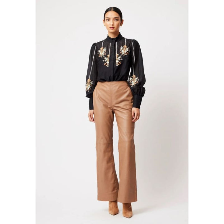 Nova Leather Pant | Husk - Bottoms