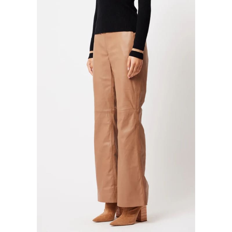 Nova Leather Pant | Husk - Bottoms