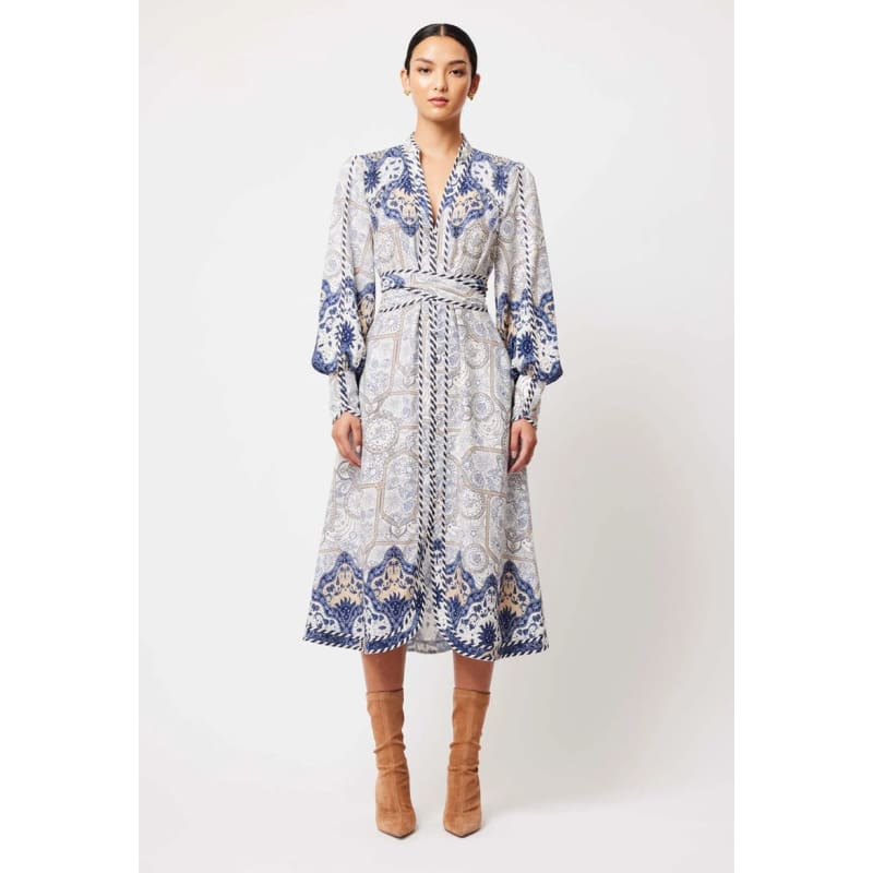 Nova Linen Viscose Dress | Astral Print