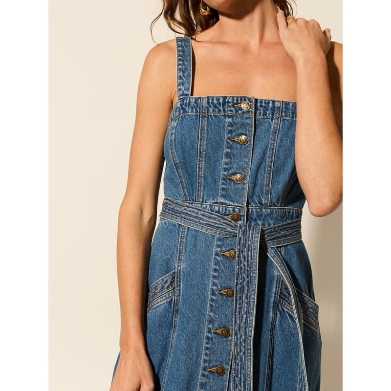 Nova Midi Denim Dress - Dress