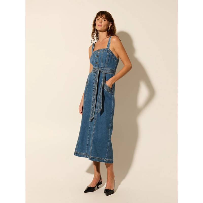 Nova Midi Denim Dress - Dress