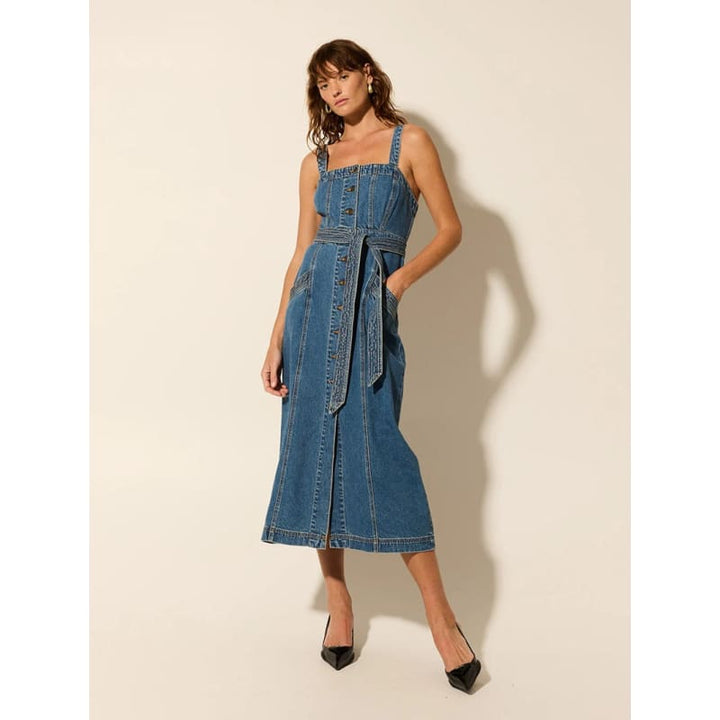 Nova Midi Denim Dress - Dress