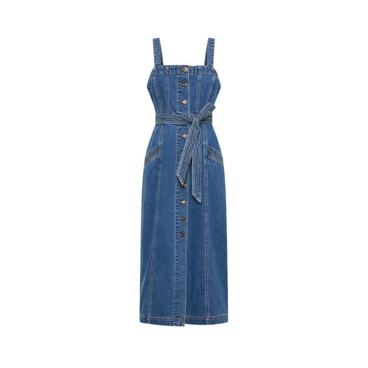 Nova Midi Denim Dress - Dress