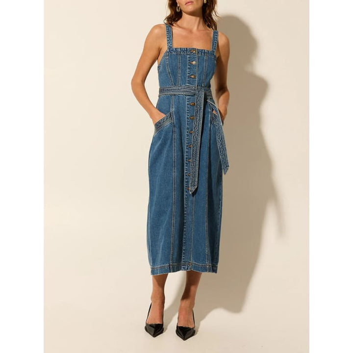 Nova Midi Denim Dress - Dress