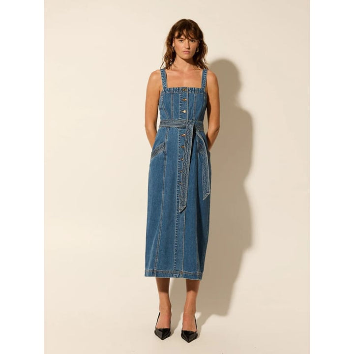 Nova Midi Denim Dress - Dress