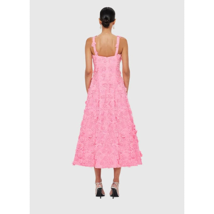 Odette Lace Midi Dress | Bubblegum - Dress