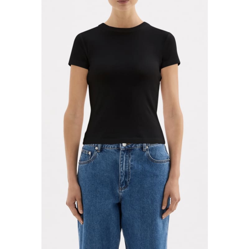 Organic Baby Tee | Black - Tops