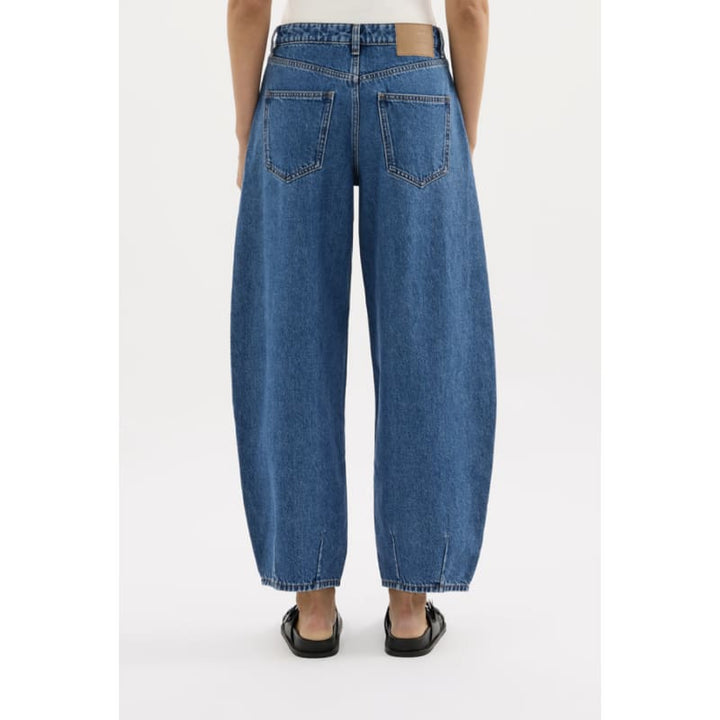 Organic Barrel Jean | Royal Blue - Bottoms