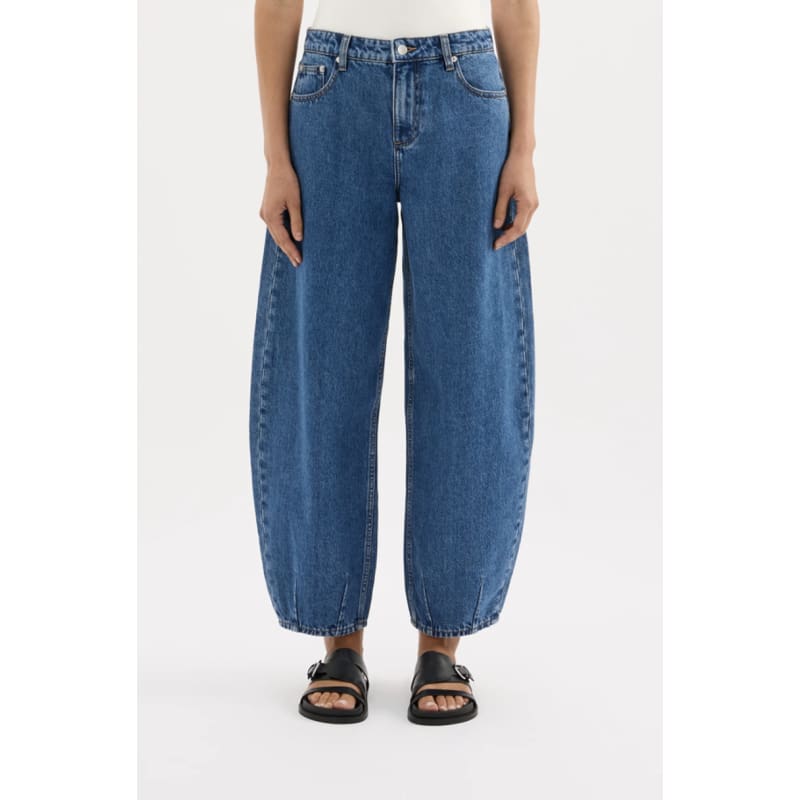 Organic Barrel Jean | Royal Blue - Bottoms
