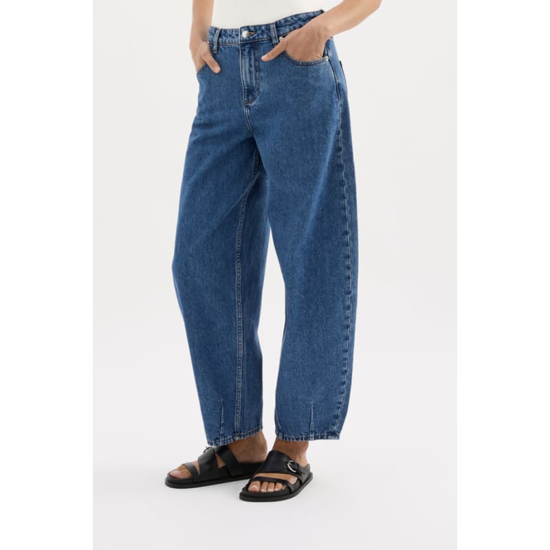 Organic Barrel Jean | Royal Blue - Bottoms