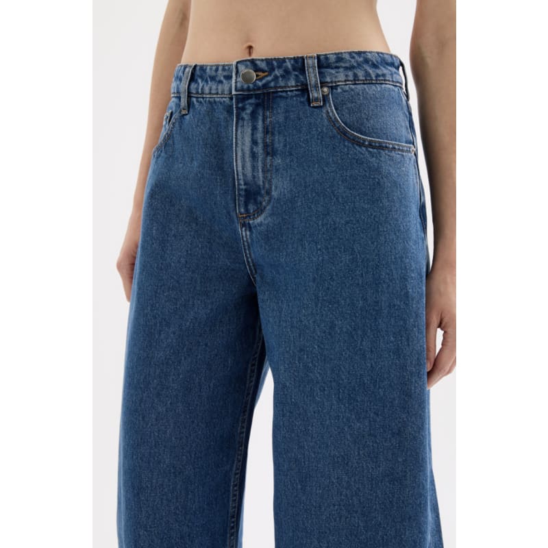 Organic Barrel Jean | Royal Blue - Bottoms