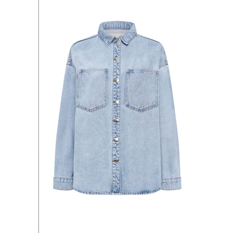 Organic Denim Overshirt | 90’s Blue Wash - Tops