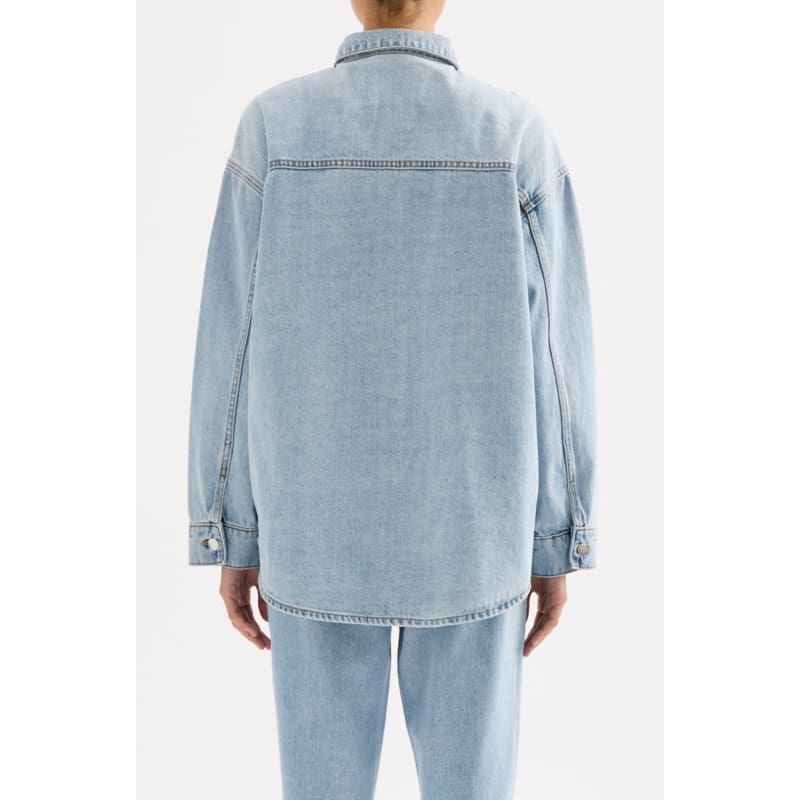 Organic Denim Overshirt | 90’s Blue Wash - Tops