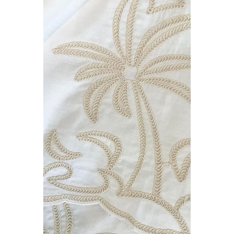 Palm Embroidered Top - Tops