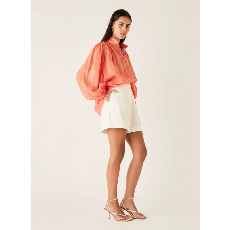 Palms Blouse | Blood Orange - Tops
