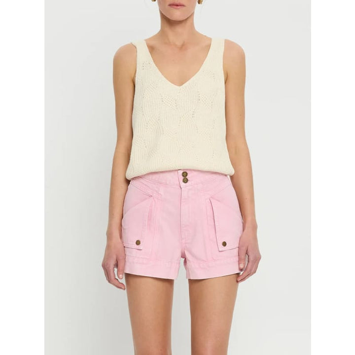 Paloma Denim Short | Pink - Bottoms