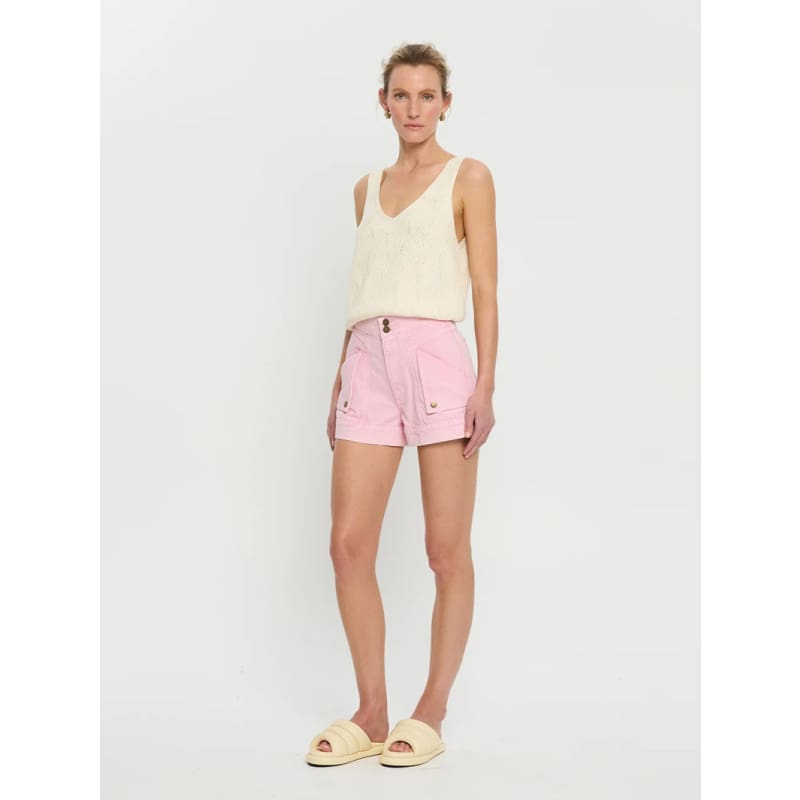 Paloma Denim Short | Pink - Bottoms