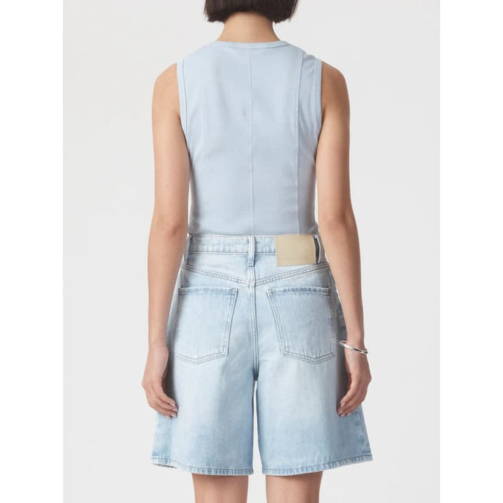 Panelled Rib Tank | Bluebell - Tops