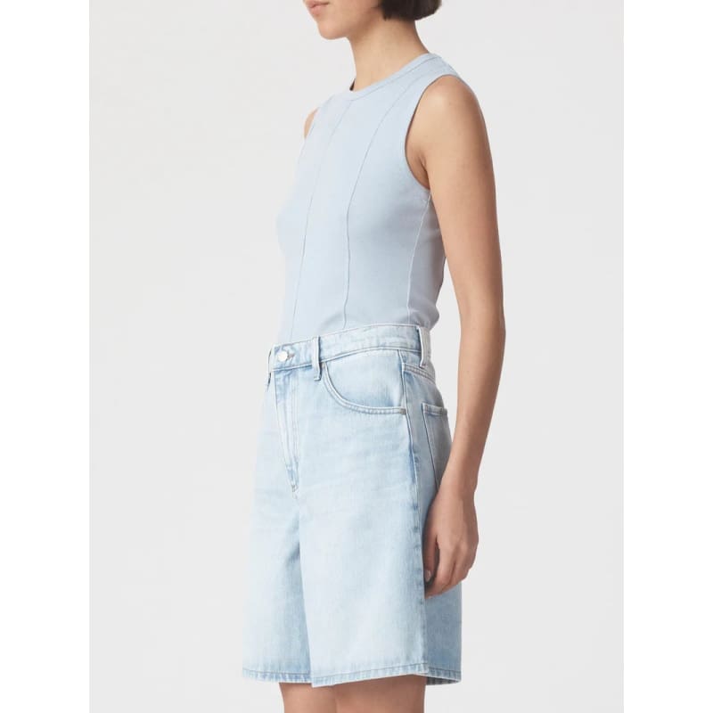 Panelled Rib Tank | Bluebell - Tops