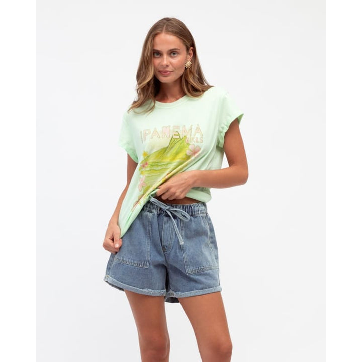 Panema Girls Tee | Matcha - Tops