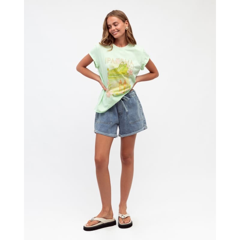 Panema Girls Tee | Matcha - Tops