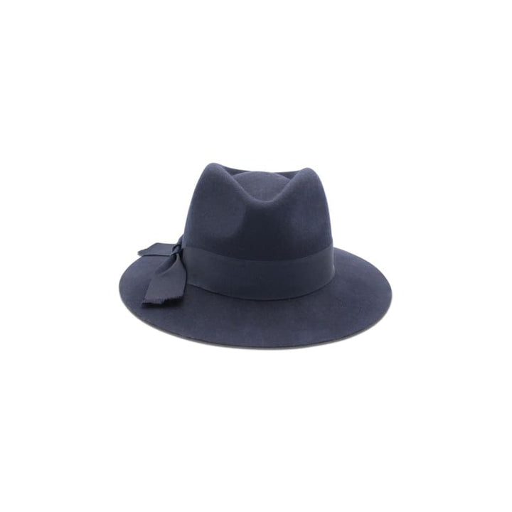 Penelope Wool Felt Fedora | Navy - Accessories