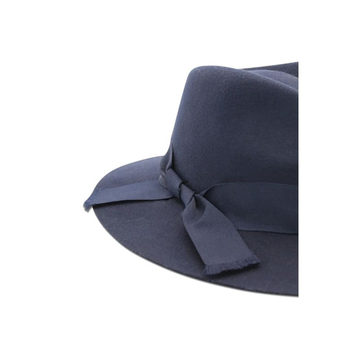 Penelope Wool Felt Fedora | Navy - Accessories