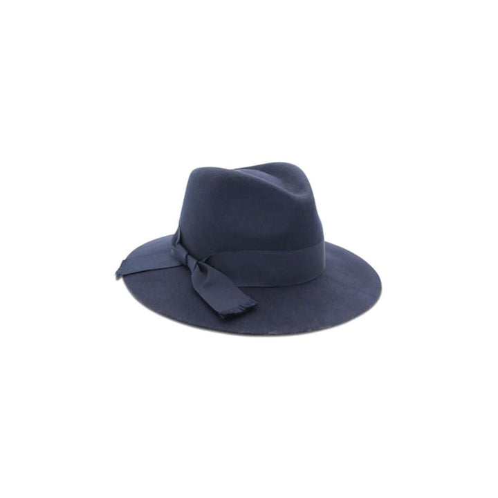 Penelope Wool Felt Fedora | Navy - Accessories