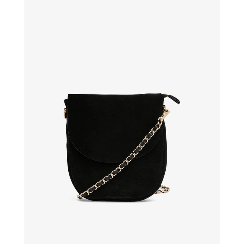 Phoebe Pouch | Black Suede - Accessories