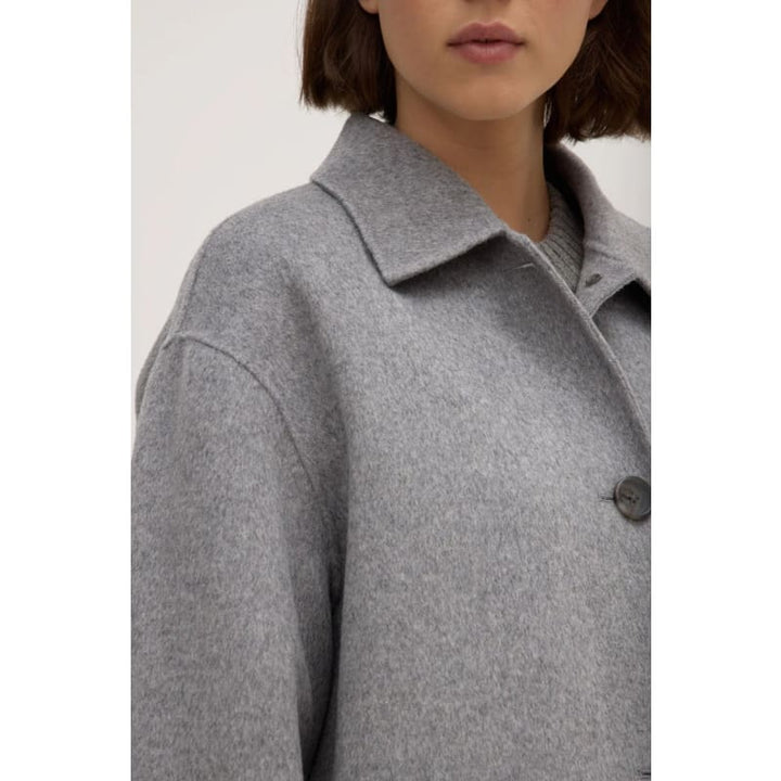 Pierra Wool Coat | Grey Marle - Jackets